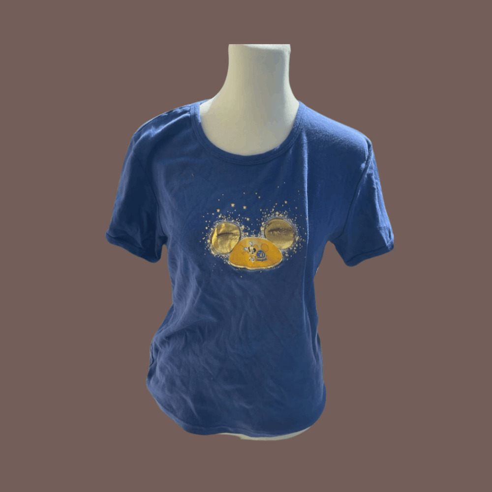Disneyland Mickey Mouse Tee | Blue | Size XL | Vintage